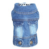 Stylish Cowboy Dog Jacket Spring Denim Dog Clothes Vest Puppy Clothing for Dogs Chihuahua Yorkies Casual Jeans Pet Coat Costumes