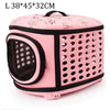 Travel Pet Bag Cat Flower Carriers Bags Breathable Pink Folding Small Dog Outdoor Shoulder Bag Folding Cats Carrying - Play Paws Toys