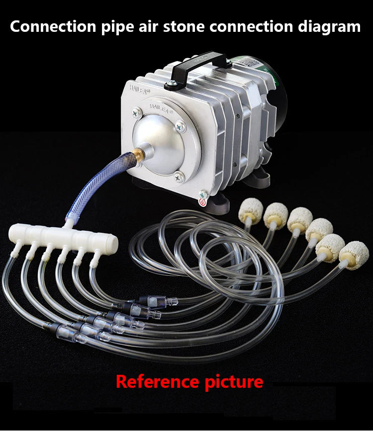 220V Hailea External High Power AC E-magnetic Air Pump Fish Pond Oxygen Pump Compressor for pond Air Aerator Pump ACO-208 308
