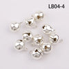 Silver Gold Nickel Copper Jingle Bells Pendants Hanging Christmas Ornaments Christmas Decorations Party DIY Crafts Accessories