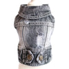 Stylish Cowboy Dog Jacket Spring Denim Dog Clothes Vest Puppy Clothing for Dogs Chihuahua Yorkies Casual Jeans Pet Coat Costumes