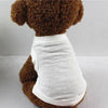 XS-3XL Blank Dog T Shirt Summer Cotton Dog Vest Shirt for Small Medium Large Dogs Yorkie Pitbull Clothes Pet Apparel