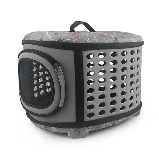 Travel Pet Bag Cat Flower Carriers Bags Breathable Pink Folding Small Dog Outdoor Shoulder Bag Folding Cats Carrying - Play Paws Toys