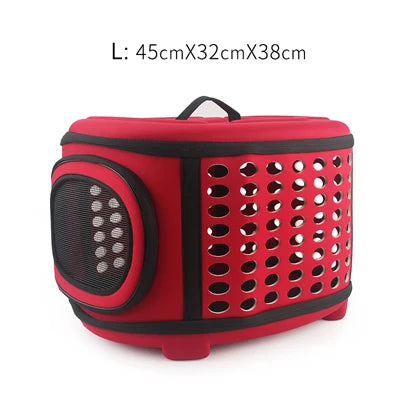 Travel Pet Bag Cat Flower Carriers Bags Breathable Pink Folding Small Dog Outdoor Shoulder Bag Folding Cats Carrying - Play Paws Toys