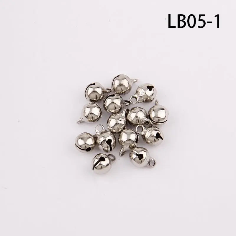 Silver Gold Nickel Copper Jingle Bells Pendants Hanging Christmas Ornaments Christmas Decorations Party DIY Crafts Accessories