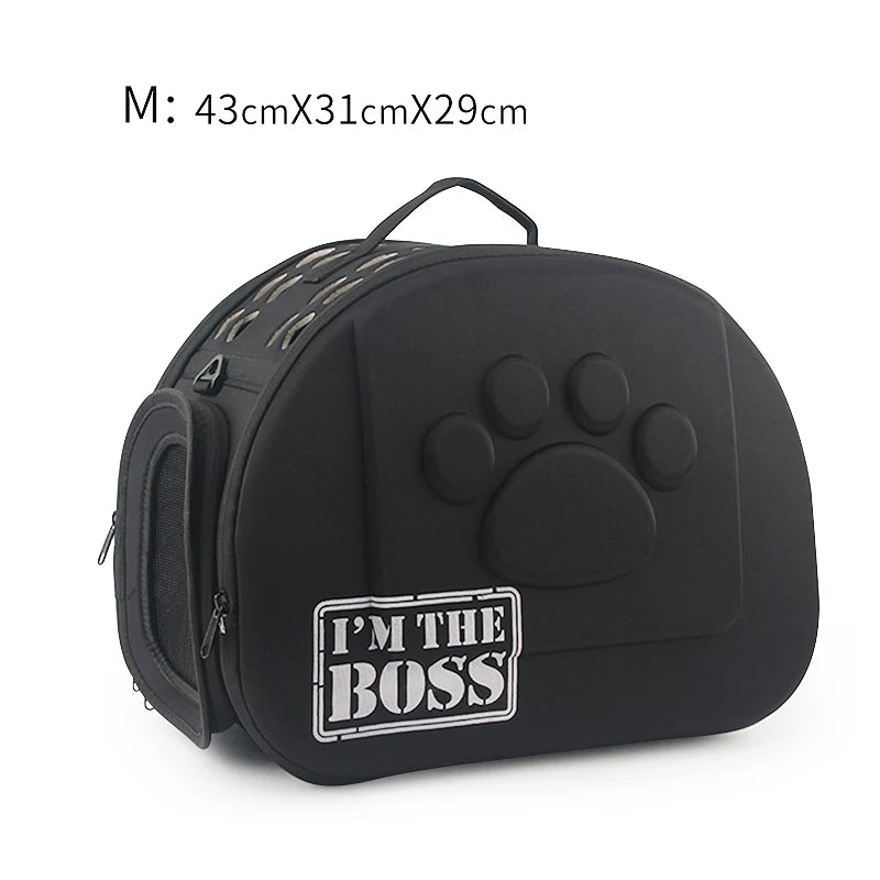 Travel Pet Bag Cat Flower Carriers Bags Breathable Pink Folding Small Dog Outdoor Shoulder Bag Folding Cats Carrying - Play Paws Toys