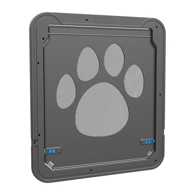 4-Way Lockable Plastic Pet Big Dog Cat Door for Screen Window Safety Flap Gates Pet Tunnel Dog Fence Free Access Door for Home - Play Paws Toys