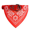 Adjustable Dog Bandana Leather Printed Soft Collar For Dog Pet Supplies Cat Scarf Collar For Chihuahua Puppy Pet Neckerchief