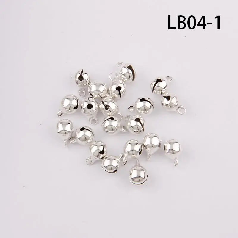 Silver Gold Nickel Copper Jingle Bells Pendants Hanging Christmas Ornaments Christmas Decorations Party DIY Crafts Accessories