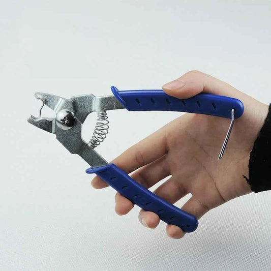 Hog Ring Pliers With 600Pcs Hog Rings M Nails Poultry Chicken Mesh Cage Wire Installation Tools Fences Netting Tags Traps Cage