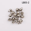 Silver Gold Nickel Copper Jingle Bells Pendants Hanging Christmas Ornaments Christmas Decorations Party DIY Crafts Accessories