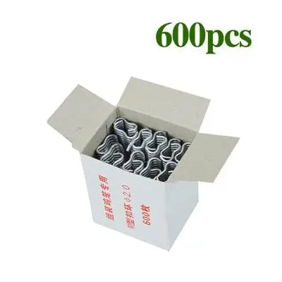Hog Ring Pliers With 600Pcs Hog Rings M Nails Poultry Chicken Mesh Cage Wire Installation Tools Fences Netting Tags Traps Cage