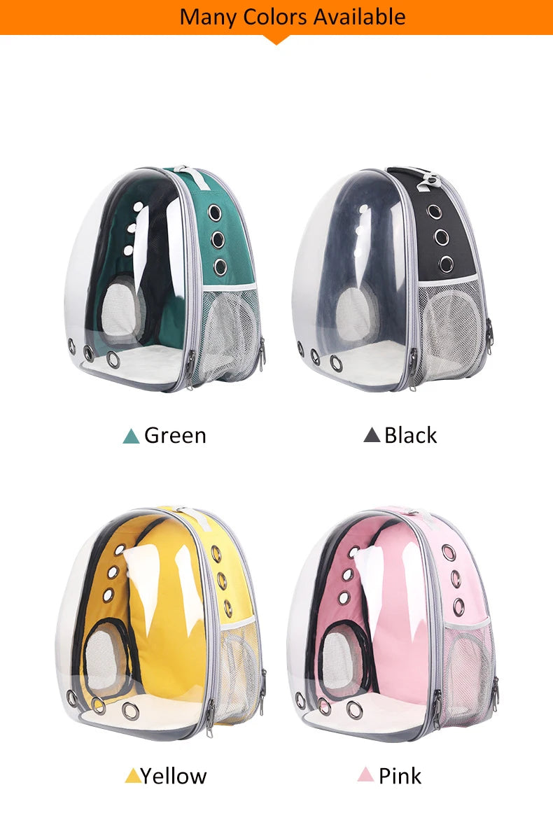 High Quality Astronaut Portable Cat Travel Bag Breathable Space Capsule Expandable Transparent Carrier Pet Backpack For Cat Dog - Play Paws Toys