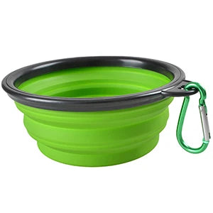 1000ml Large Collapsible Dog Pet Folding Silicone Bowl Outdoor Travel Portable Puppy Food Container Feeder Dish Bowl