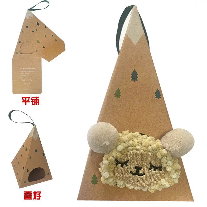 2021 New coral fleece gift box socks winter thick cartoon embroidery landing Christma socks Santa Claus warm socks