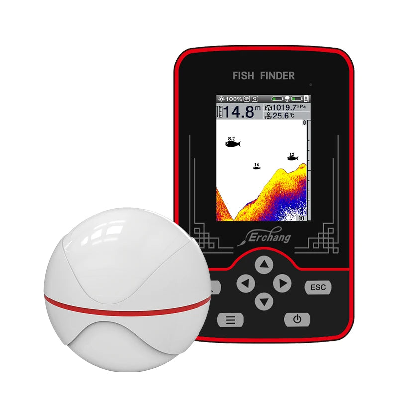 Erchang F13 Wireless Sounder Fish Finder Rechargable 100m Distance Lake River Sea Fishing