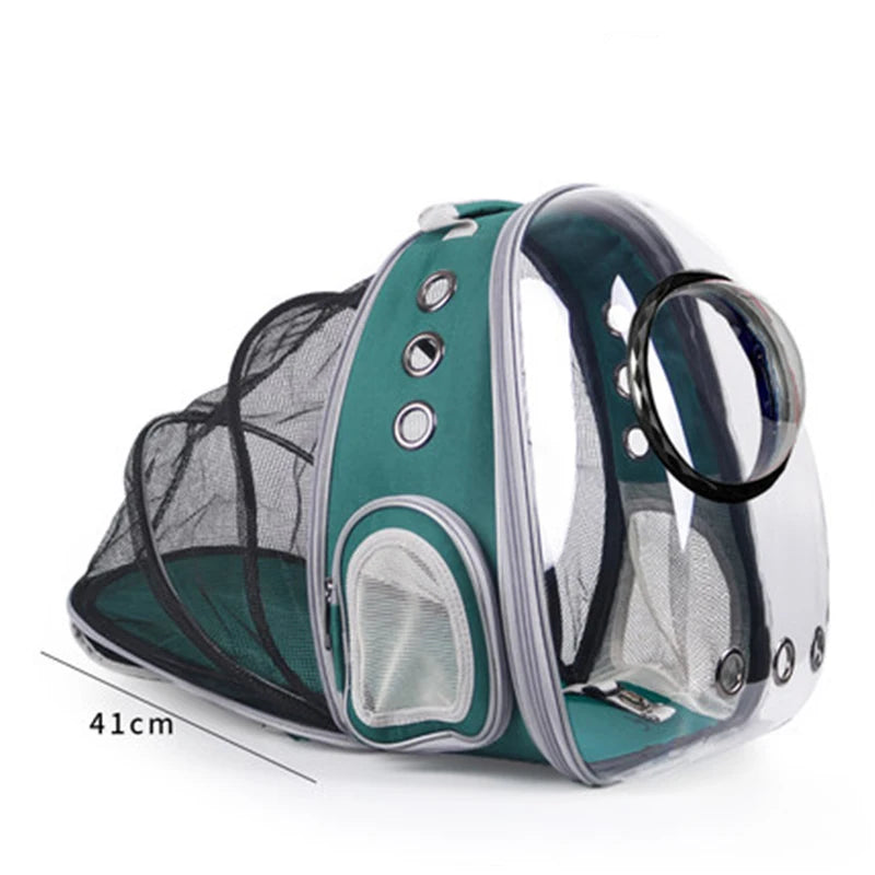 High Quality Astronaut Portable Cat Travel Bag Breathable Space Capsule Expandable Transparent Carrier Pet Backpack For Cat Dog - Play Paws Toys