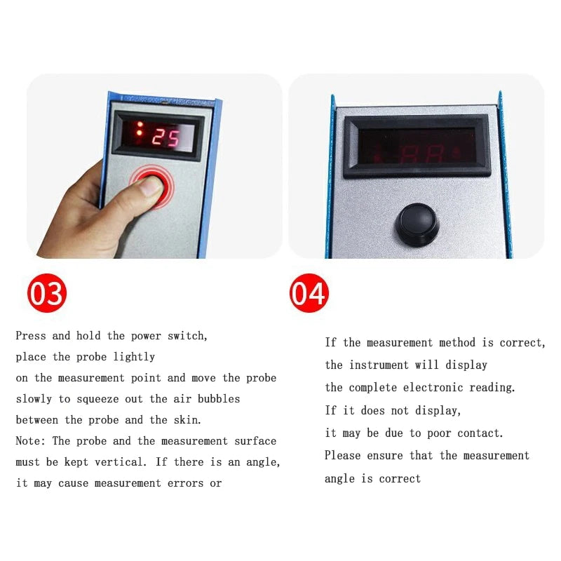 Pig Back Fat Detection Equipment Farm animals Porket Criterion Precise Detector Farming Equipment Livestock Fat Measurement