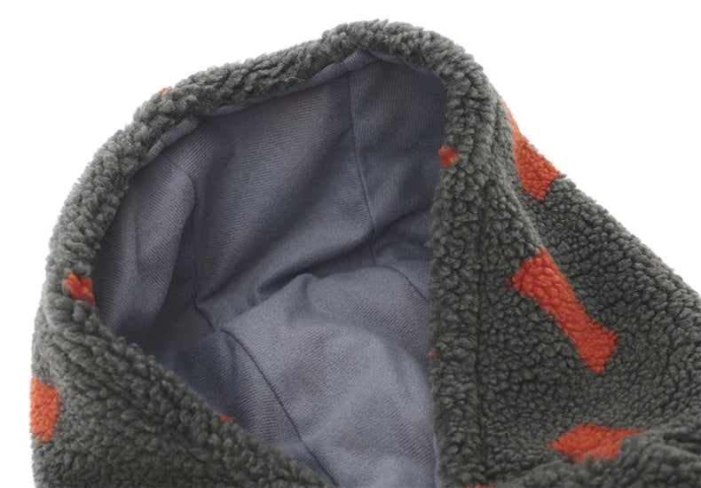HOOPET 3XL-7XL Winter Thick Big Dog Clothes Lambs Wool Jacket for Medium Large Dogs Windproof Coat Pet Accessories