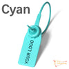 Pobsuier 100Pcs Custom Plastic Labels Clothing Brand Tag Disposable Personalized Security Hang Tags for Clothes Shoes 180mm/7.1"