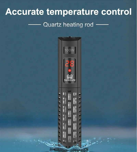 SUNSUN Aquarium Submersible Heater Fish Tank LCD Display Digital Adjustable Water Heating Rod Constant Temperature Control Warm