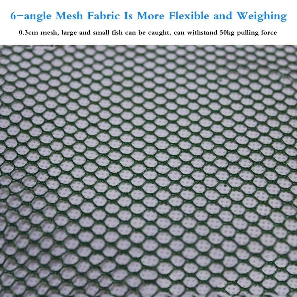 High Strength 4-28 Holes Automatic Hand Fishing Net Shrimp Cage Fish Trap Cast Nets Cast Fold Crab Fishing Network Outdoor Net
