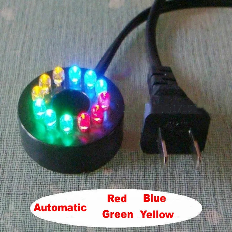 MEMEOKON Aquarium Light LED Circle Lights with Hole for Underwater Fountain Pump Fish Tank Lighting Swimming Pool Decoration