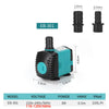 Aquarium Submersible Water Pump 3-60W  Fountain Filter Fish Pond Quiet Water Pump Tank Fountain Side Suction Pump EU US UK Plug