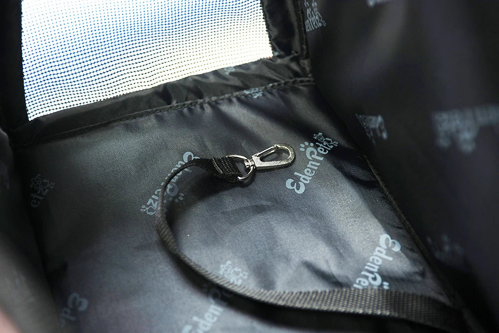EDENPETZ Breathable Pet Dog Cat Carrier Mesh Leather Fashion Large Travel Puppy Kitty Carry Bag Shoulder Handbag - Play Paws Toys