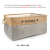 Personalized Dog Toy Basket Free Print Pet Storage Box Cat DIY Custom Name Toys Clothes Accessories Organize Storage