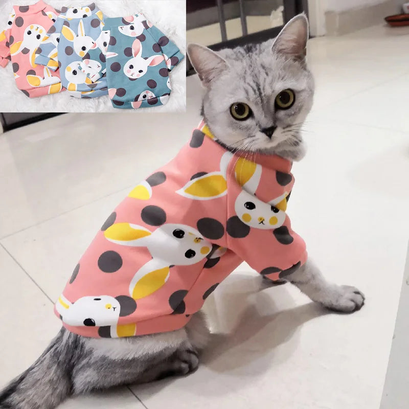 Sweet Pet Clothes for Cats Winter Warm Cat Costume Katten Gotas Kedi Sphynx Hoodie Sweater Puppy Dog Clothing mascotas Products - Play Paws Toys