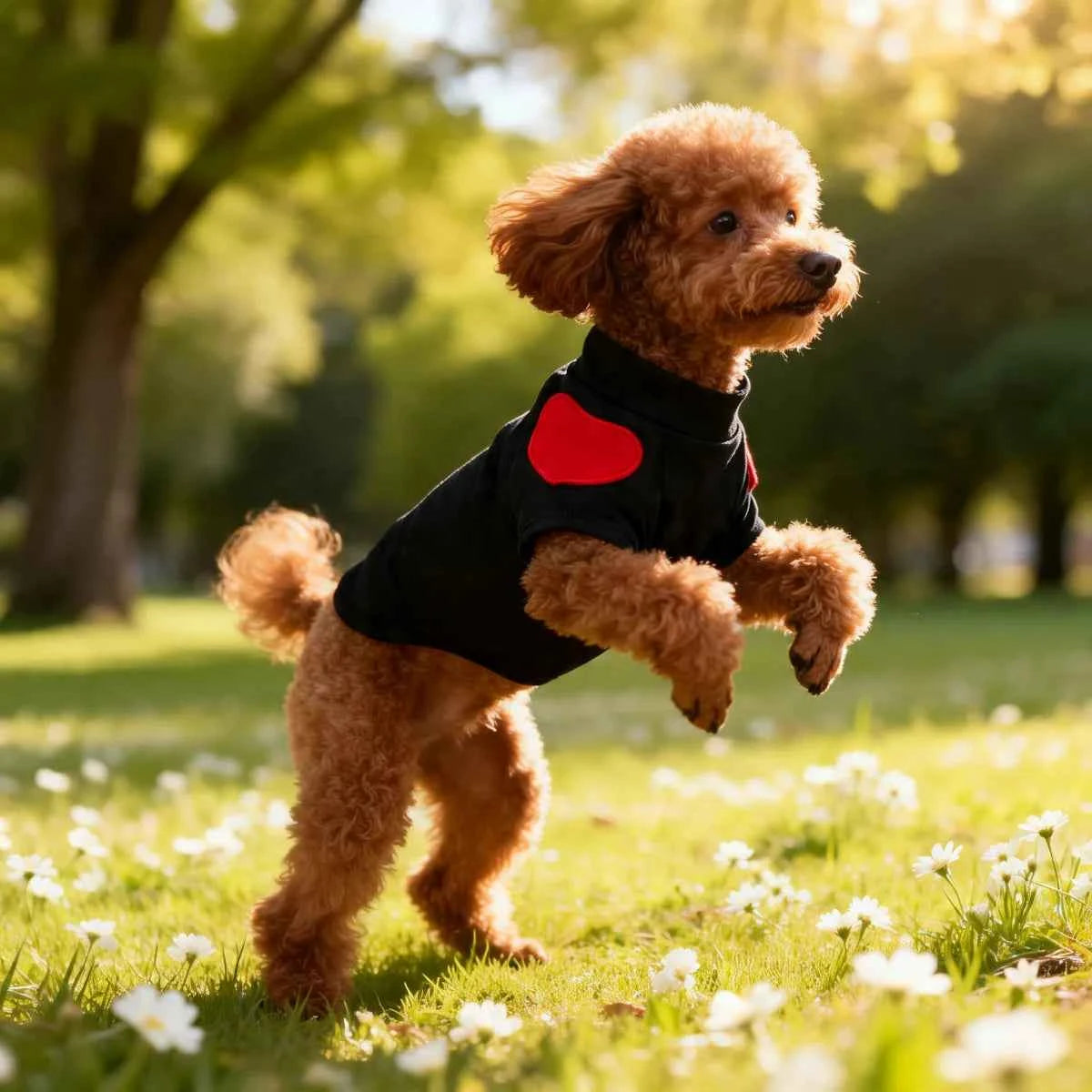 Pet Clothes Love Sweater Pet Dog Cat for Taddy Puppy Medium Dog Heart-shaped Sweatshirt  Puppy Outdoor Clothes