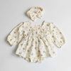 2PCS Floral Ruffle Baby Girls Clothes Bodysuit & One Piece Kids Baby Birthday Princesses Dress Jumpsuits Clothing