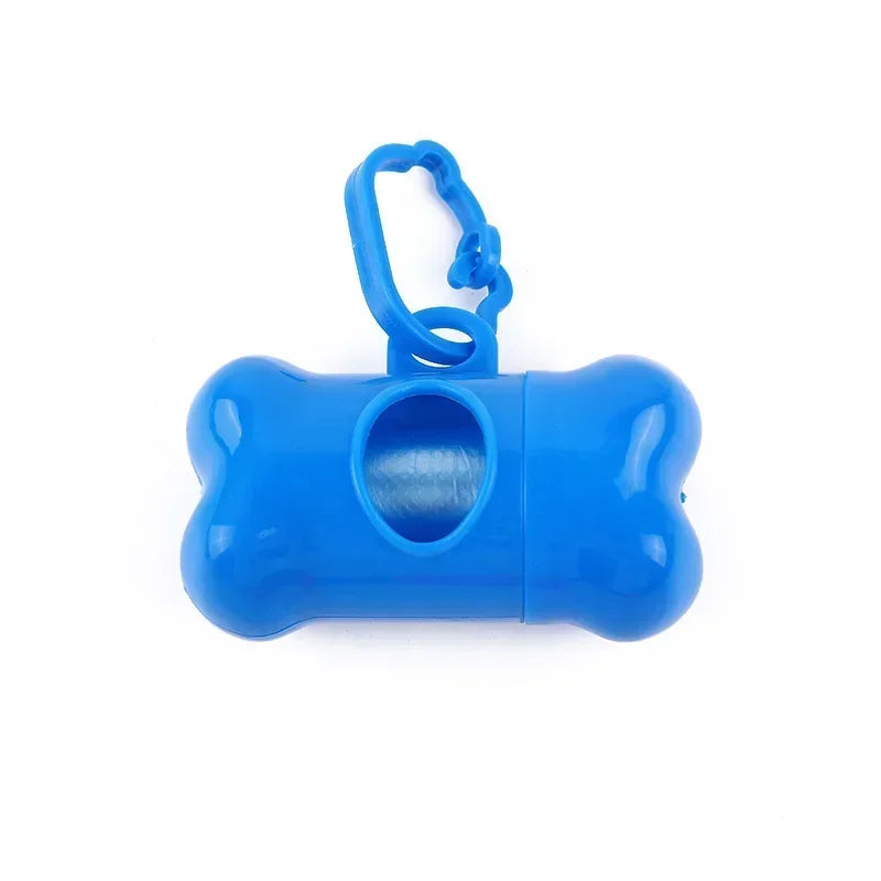 Pet Poop Bag Solid Color Printed Pet Garbage Bag Cleaning Poop Bag Walking Dog Portable Toilet Bag Dog Supplies Poop Bag Set