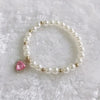 Fashion Pet Heart Pendant Necklace Adjustable Collar Fake Pearls for Dogs Cats Stylish and Comfortable Accessories Pet Supplies