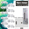 Aquarium Accessories Fish Tank Net Holder Acrylic Transparent PP Anti-Jump Net Clamp Fixed Clip Aquarium Cover Holder Clips