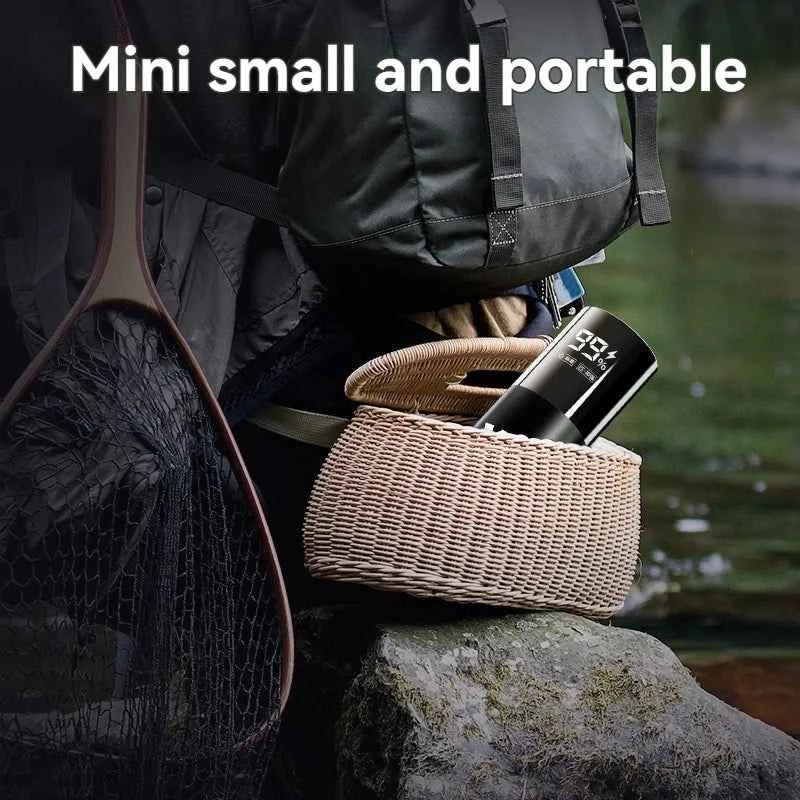 5W USB Rechargeable Oxygen Pump for Outdoor Fishing/Aquarium, Portable Aerator with 48H Runtime for Night Fishing
