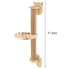 Wall-mounted Cat Climbing Frame 50cm Cat Climbing Ladder  Hammock  Activity Sisal Cat Grab Post Cat Pedal Indoor Cat House - Play Paws Toys