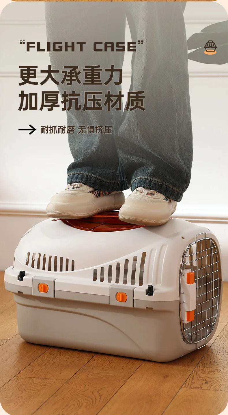 New pet aviation case, convenient, breathable, suitable for outdoor travel, cage for cats and dogs, and pet only - Play Paws Toys