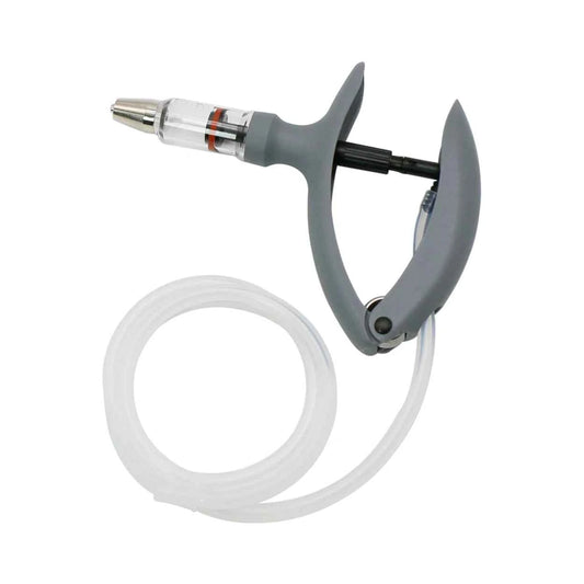 1 Pc 2ml / 5ml Animal Continuous Syringe Veterinary Injection Catheter Chicken Feeding Vaccine Device Free Needle Farm Tool