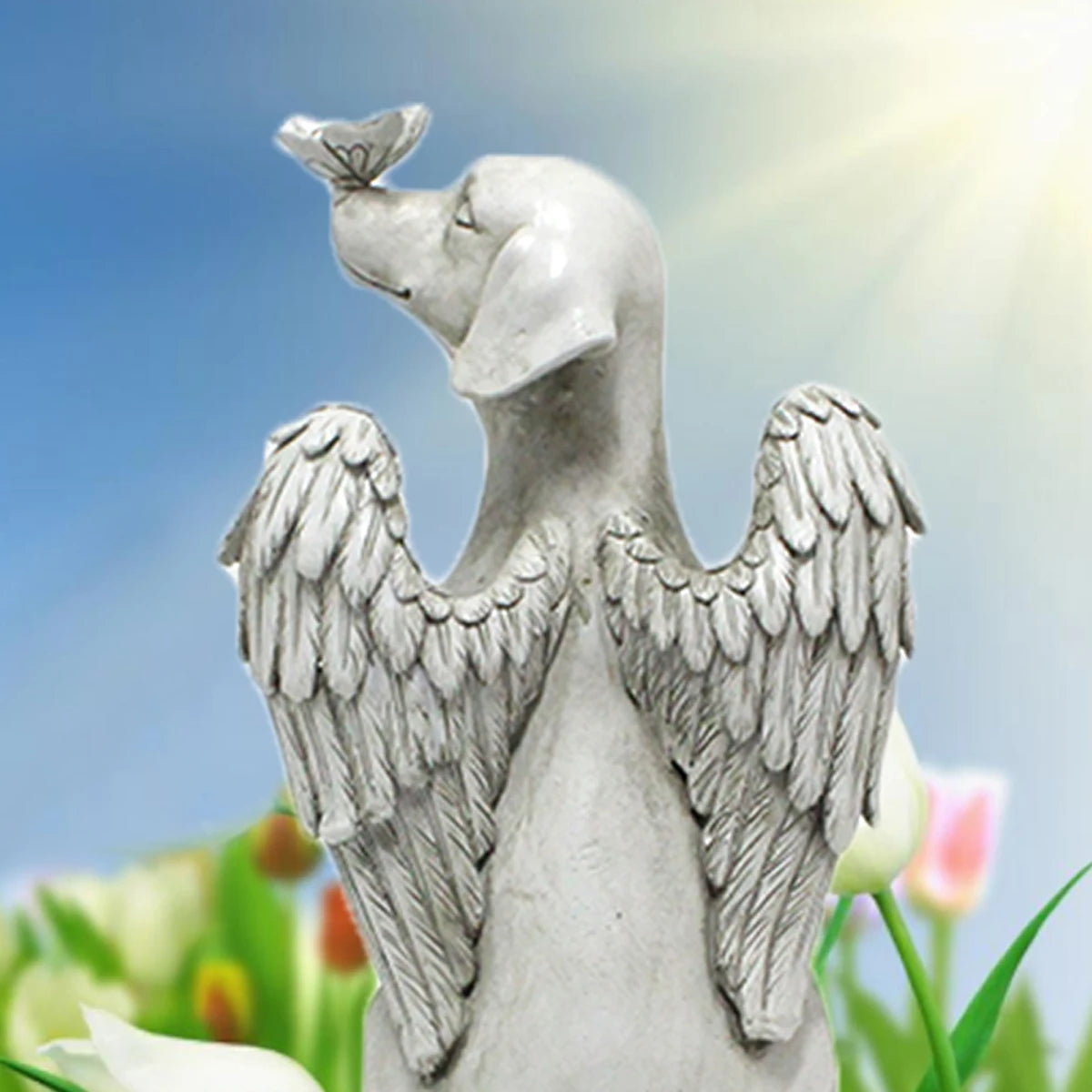 1pc Angel Dog Memorial Statue, Pet Memorial Stone For Dogs, Angel Dog Memorial Gifts, Dog Passing Away Bereavement Gifts, Pets G