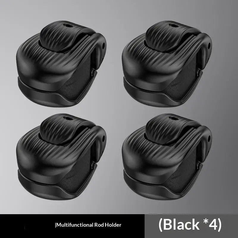 2/4Pcs Compact Fishing Rod Holder Fixer Clip Durable Fishing Pole Fixer for Angling Adventures - Portable Fishing Gear