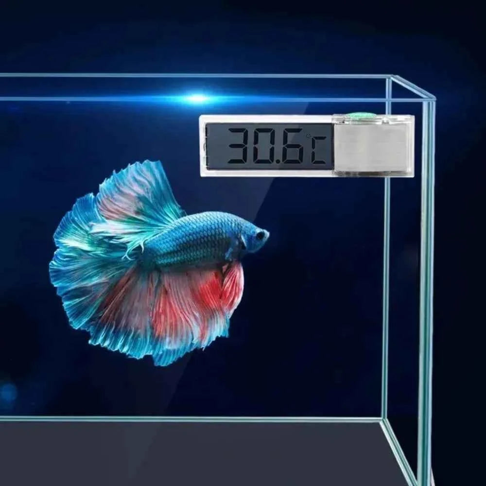 1PC Aquarium Thermometer Electronic LCD Digital Fish Tank Temperature Measurement Fish Tank Temp Meter Aquarium Accessories