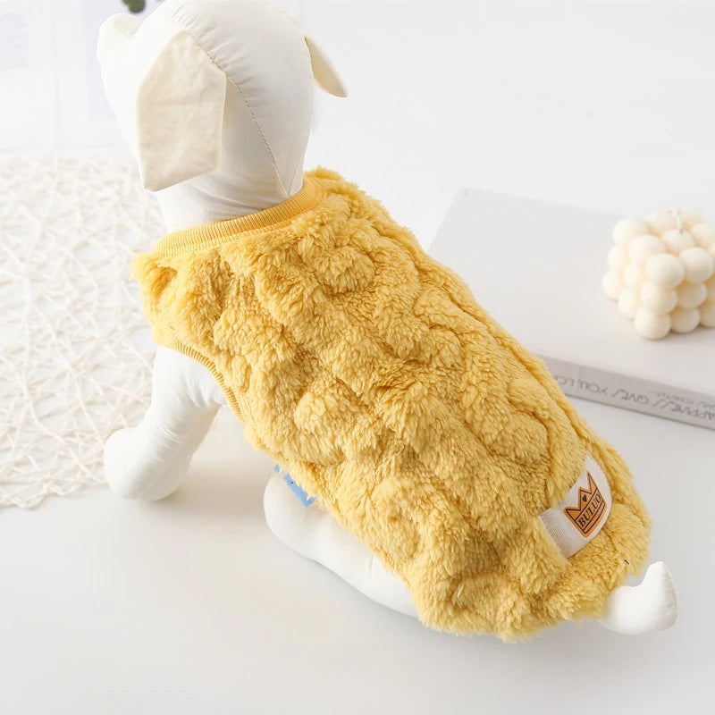 Sweater for Cat Warm Puppy Hoodie Cute Dog Sweaters for Small Dogs Chihuahua Knit Sleeves Puppy Winter Fleece Harness Clothes - Play Paws Toys