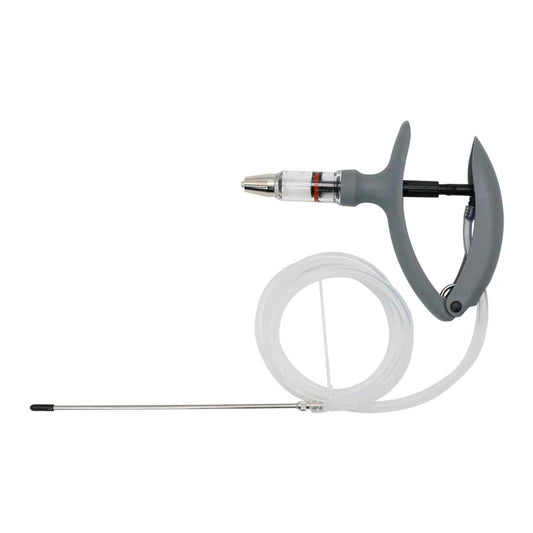 1 Pc 2ml / 5ml Animal Continuous Syringe Veterinary Injection Catheter Chicken Feeding Vaccine Device Free Needle Farm Tool