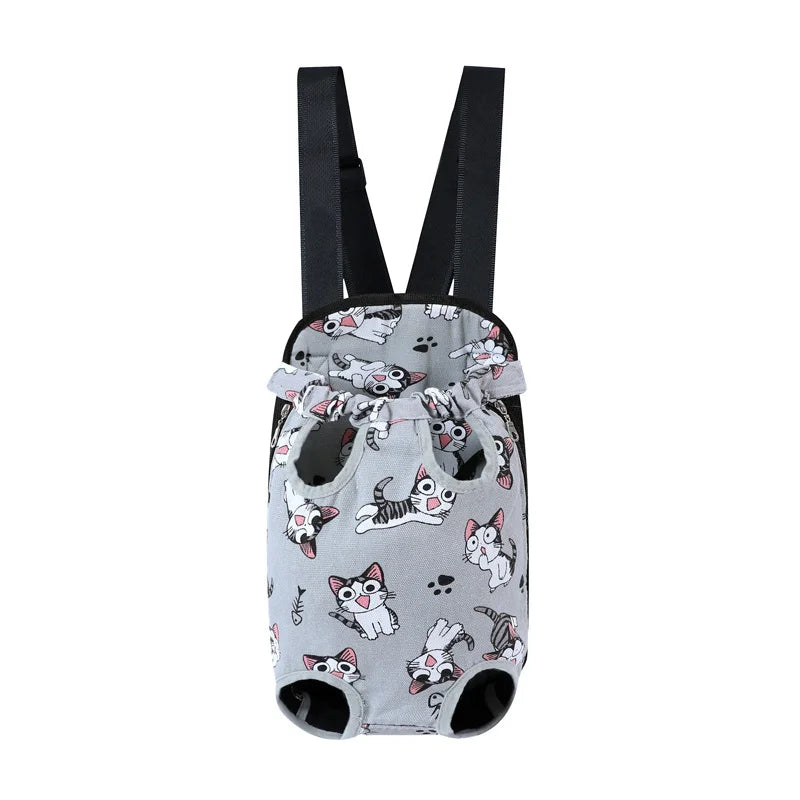 Adjustable Cat Carrier Bag Pet Double Shoulder Backpack Portable Bag Outdoor Travel Camping Hiking Cat Bag Dog Bag - Play Paws Toys