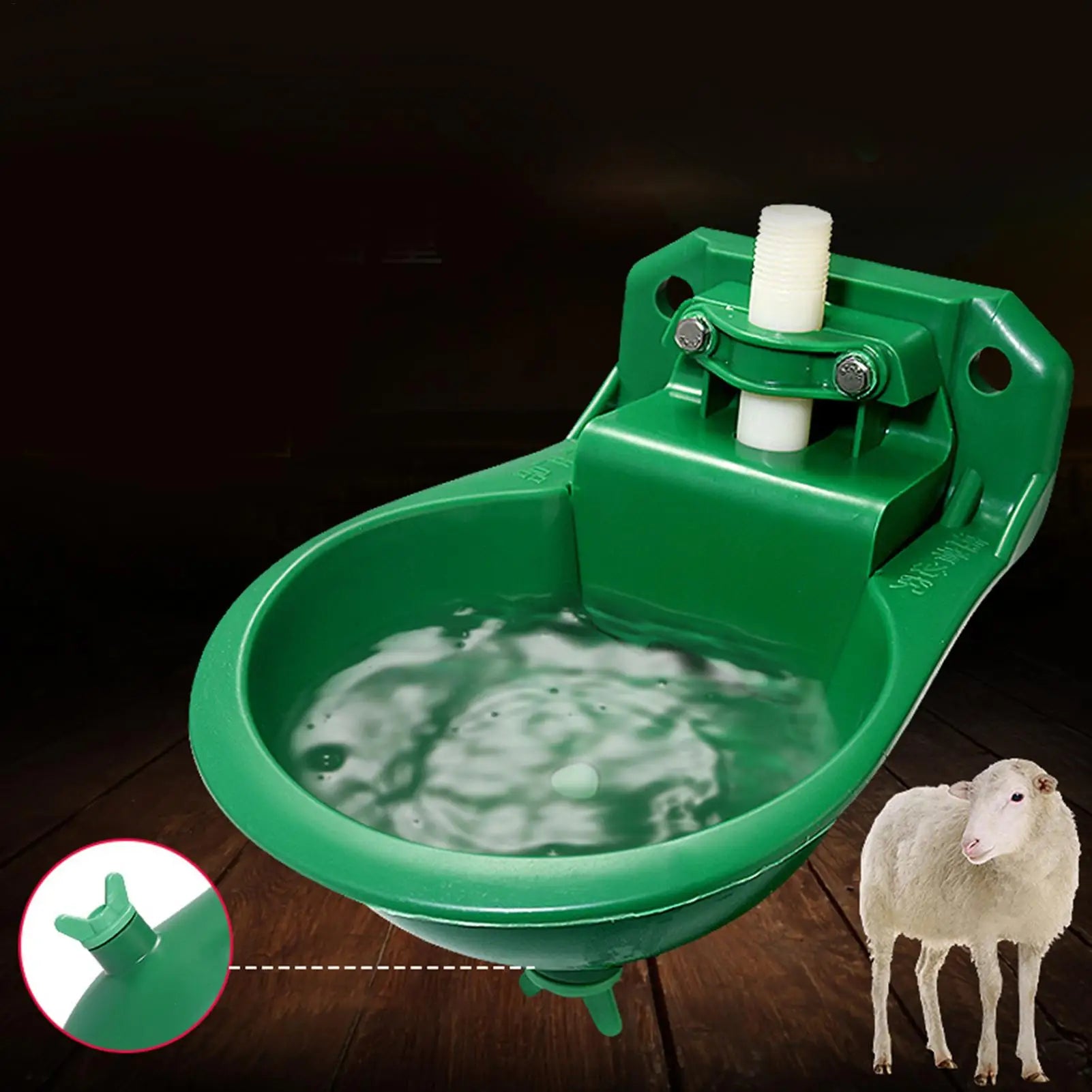 Sheep Goat Drinker Bowl With Valve Automatic Drinking Bowl plastic Water Fountain Cattle Sheep Dog Feeding Equipment