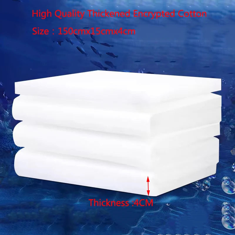 4CM Super Thick Encryption Aquarium Filter Biochemical Cotton Sponge for Aquarium Fish Tank Bio Cotton Foam Skimmer High quality