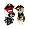 【New style】Cat Pirate Costume - Pet Hat, Skull Triangle Bandana, Halloween For Dogs Cats With Captain Headwear And Party Neckla