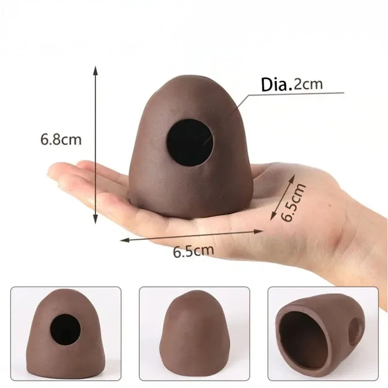 Quality Ceramic Aquarium Decor Fish Shrimps Shelter House Pottery Scorpion House Canister Simulation Stone Fish Tank Decoration